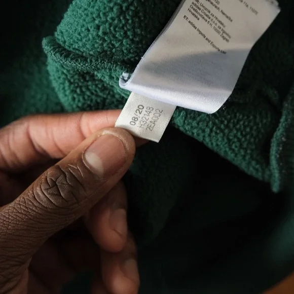 Adidas Originals Collegiate Crest Hoodie in Collegiate Green Fleece Mens M Sport - Picture 6 of 8